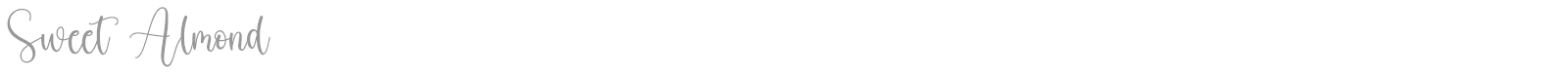 Sweet Almond font preview